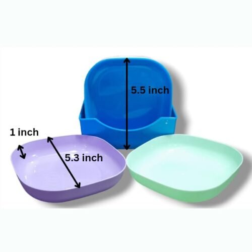 10pcs Durable Plates Set with Convenient Holder – Multiple Random Colors for Versatile Use – image 6