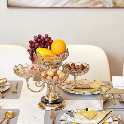 360 Degree Rotatable Fruit Stand – Multi-Tier Space-Saving Fruit Holder – image 2