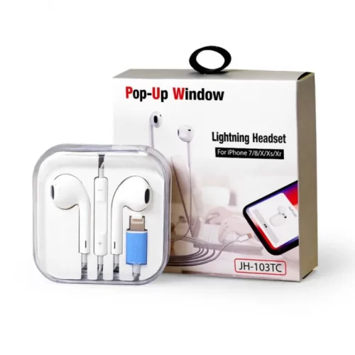 Pop-Up Window Lightning Headset/Handsfree for iPhone