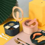 4 In 1 Partition Kitchen Seasoning Box Masala Box Set – 4 Grid Spice Jar Container 1000 ml (Random Color)