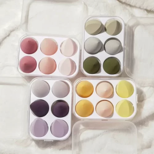 Makeup Egg Sponge Organizer - Portable Storage for Beauty Blenders (Pack of 6) – image 2