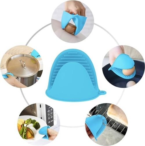 Oven Mitts Pot Holders - Heat Resistant, Non-Slip Kitchen Gloves
