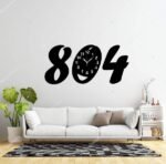 804 3D Wall Clock Wooden Wall Decoration | Modern Home Decor