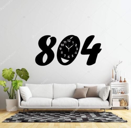 804 3D Wall Clock Wooden Wall Decoration | Modern Home Decor