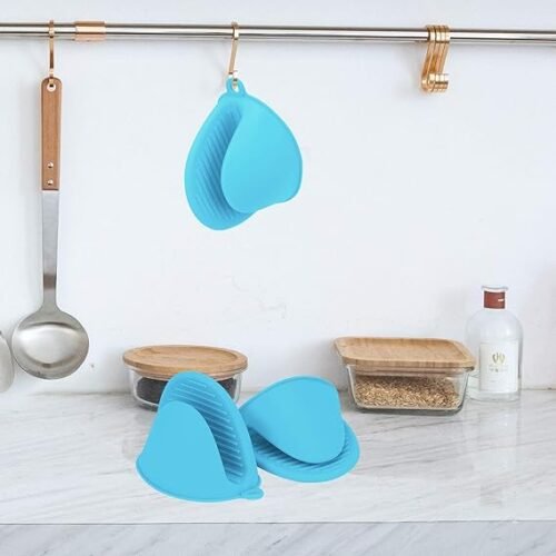 Oven Mitts Pot Holders - Heat Resistant, Non-Slip Kitchen Gloves – image 2
