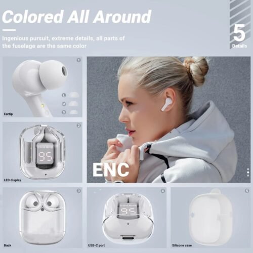 AIR31 Crystal Wireless Earphones – image 2
