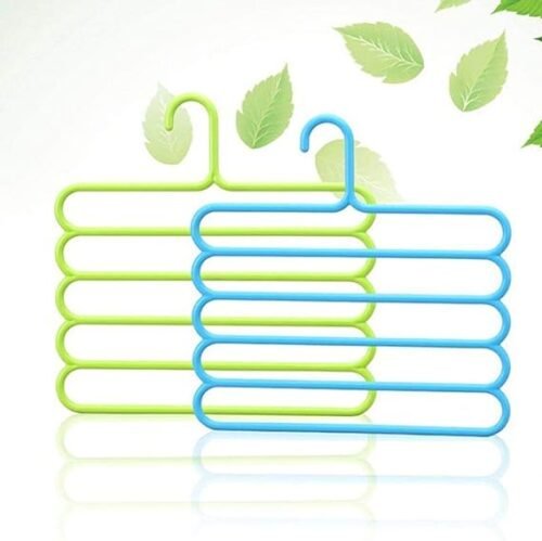 Plastic Five Layer Multi-purpose Clothes Hanger