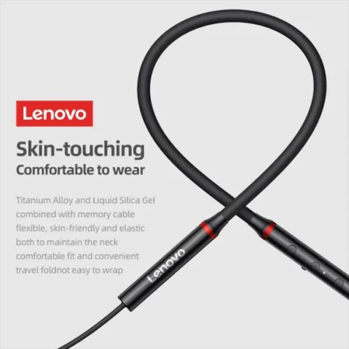 Lenovo HE05X 2 Bluetooth 5.0 Earphones HIFI Magnetic Neckband Headset – image 4