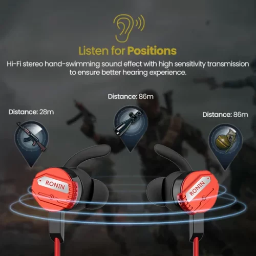 Ronin R-007 Gaming Handsfree 3.5MM Earphones with Noise Cancellation & Deep Bass – image 4