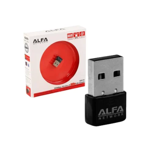 Alfa Wifi USB Adapter Mini 300 Mbps | High-Speed Wireless Network Adapter for PCs and Laptops