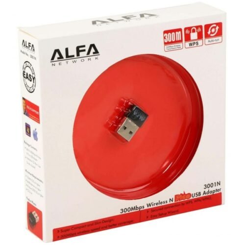 Alfa Wifi USB Adapter Mini 300 Mbps | High-Speed Wireless Network Adapter for PCs and Laptops – image 2