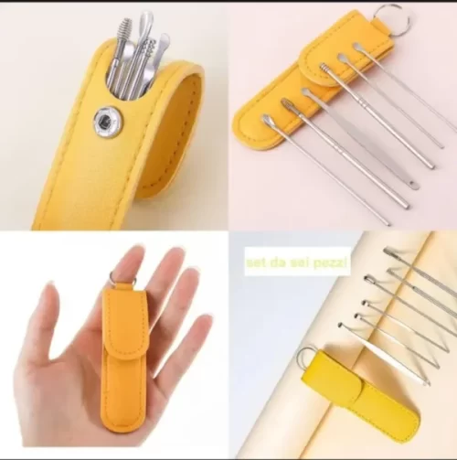 Ear Wax Cleaning Kit | 6 Pcs Ear Pick Tools, Wax Removal Kit, Ear Cleaning Tool Set, Spring Earwax Cleaner Tool, Ear Wax Remover (Random Color) – image 5