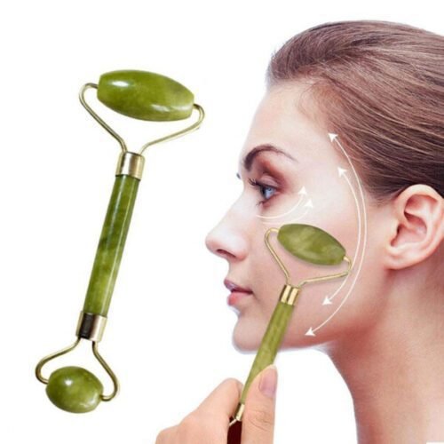 Flawless Jade Roller 2 In 1 Jade Roller & Gua Sha Set for Facial Massage and Skin Rejuvenation – image 3
