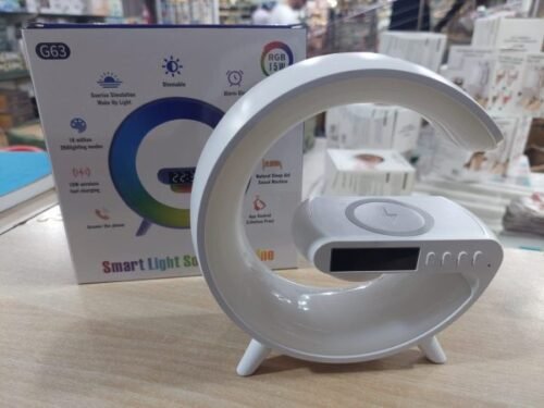 G63 – G Lamp Multi-functional Led Clock Display Speaker | Wireless Charging Bluetooth Speaker Atmosphere Night Lamp With Alarm Clock – image 6