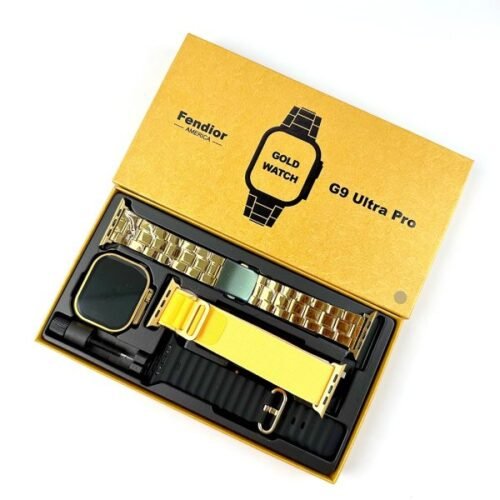 G9 Ultra Pro Smart Watch Golden Edition | Luxury Fitness & Health Tracking Wearable
