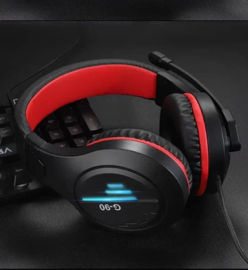 G90 Gaming Headset – Big Stereo Headphones With Light Mic & Deep Bass for PC, Laptop & Gaming