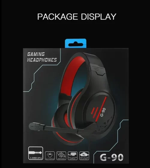 G90 Gaming Headset – Big Stereo Headphones With Light Mic & Deep Bass for PC, Laptop & Gaming – image 4