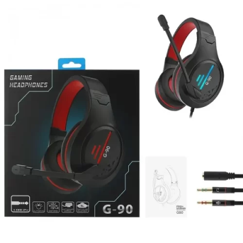 G90 Gaming Headset – Big Stereo Headphones With Light Mic & Deep Bass for PC, Laptop & Gaming – image 3