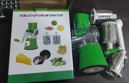 Manual Vegetable Cutter Slicer Multifunctional Round Slicer Gadget | Kitchen Food Processor Blender (Random Color) – image 5
