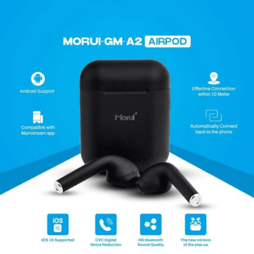 Morui A2 Wireless Earbuds with ENC Noise Cancellation - Random Color