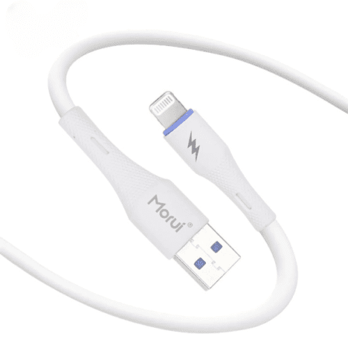 Morui Mc-01 Long 1m USB to iPhone Data Cable | 3A Output | Qualcomm 3.0 Ultra Fast Charging – image 2
