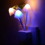 Mushroom LED Night Light – Flower Lamp for Bedroom, Baby Room, Gifts for Kids, Family & Friends (Random Colors)