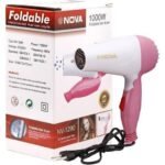 Nova Foldable Hair Dryer (Random Color) | Compact, Lightweight, and Travel-Friendly