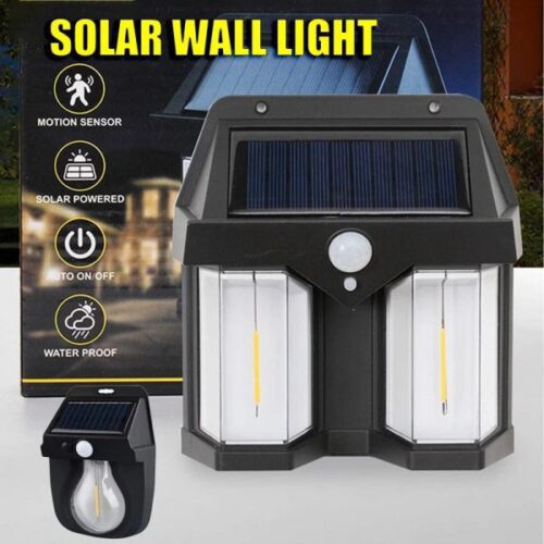 Outdoor Solar Wall Lamp - Induction Garden Lamp with Tungsten LED for Villas, Pathways, and Night Lighting