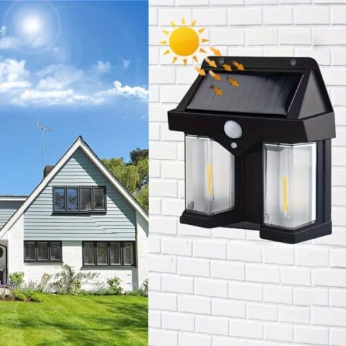 Outdoor Solar Wall Lamp - Induction Garden Lamp with Tungsten LED for Villas, Pathways, and Night Lighting – image 4