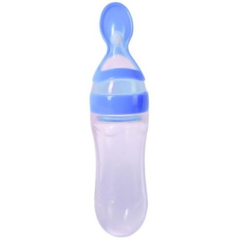 Silicone Baby Spoon Feeder Bottle Feeding (Random Color) – image 2