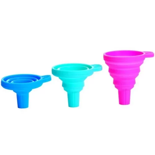 Silicone Oil Funnel, Kitchen Liquid Oil Dispensing Tool, Flexible and Heat-Resistant, Random Color – image 3