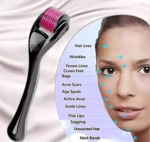 Skin Therapy Derma Roller with 540 Micro Needle Roller for Men and Women | 0.5mm Titanium Micro Needles | Promotes Skin Rejuvenation and Collagen Boosting – image 2