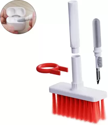 Soft Brush 5 In 1 Multi-function Cleaning Tools Kit for Keyboards & Earphones – High-Density Brush Set (Random Color) – image 4