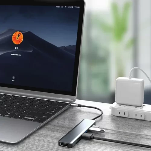 Speed X 8 In 1 Type-C Hub – High-Speed USB-C Adapter with 4K HDMI, USB 3.0 Ports, SD/TF Card Reader, and More – image 3