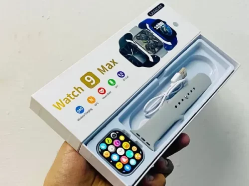 Watch 9 Max Smart Watch | Bluetooth Smart Watch for Men & Women – Fitness Tracker, Health Monitor, and More (Random Color)