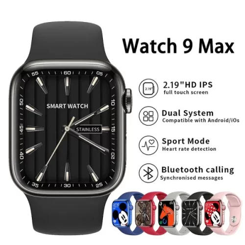 Watch 9 Max Smart Watch | Bluetooth Smart Watch for Men & Women – Fitness Tracker, Health Monitor, and More (Random Color) – image 3
