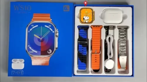 Ws10 Ultra 2 – 10 In 1 Smartwatch Set with Wireless TWS Earphones & 7 Assorted Watch Straps – image 3