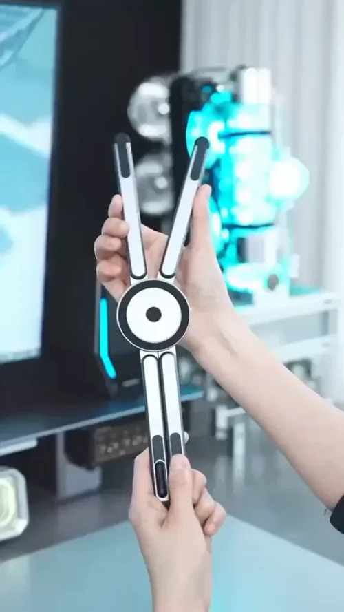 Foldable stand folded into a compact shape