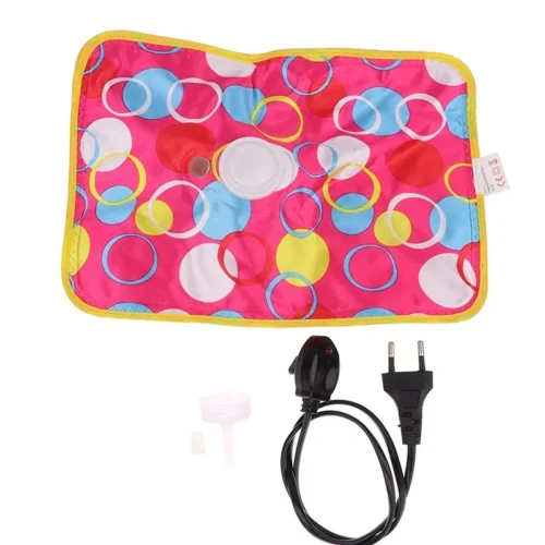 Electric hot water bag with 2-pin plug cord