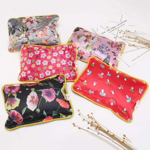 Electric hot water bags in different printed designs