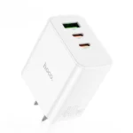 hoco C126 Pure Power PD40W 3-port wall charger in white