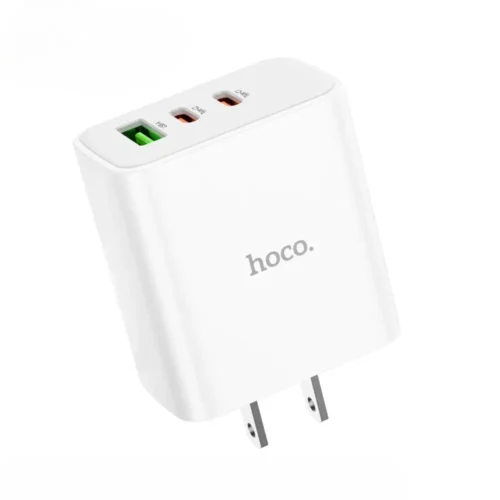 hoco C126 charger with two Type-C ports and one USB-A port