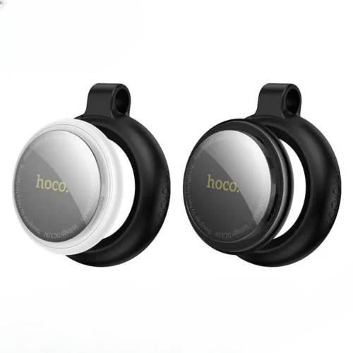 hoco E100 anti-lost smart tracker in black, front view