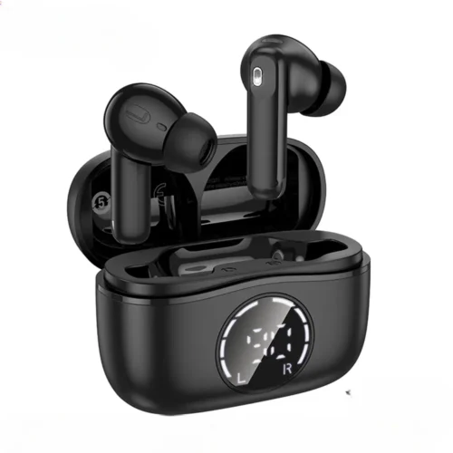 hoco EQ22 Singer ANC wireless earbuds with charging case, Midnight Black