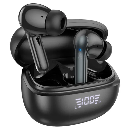 Hoco EQ5 ANC wireless earbuds with digital display charging case