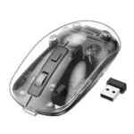 hoco GM29 Mysterious silent wireless mouse in transparent black
