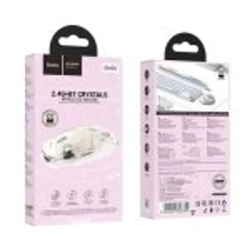 hoco GM29 transparent white silent mouse showing internal parts
