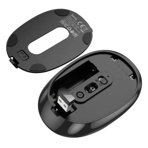 hoco GM34 Bluetooth and 2.4G silent wireless mouse side view