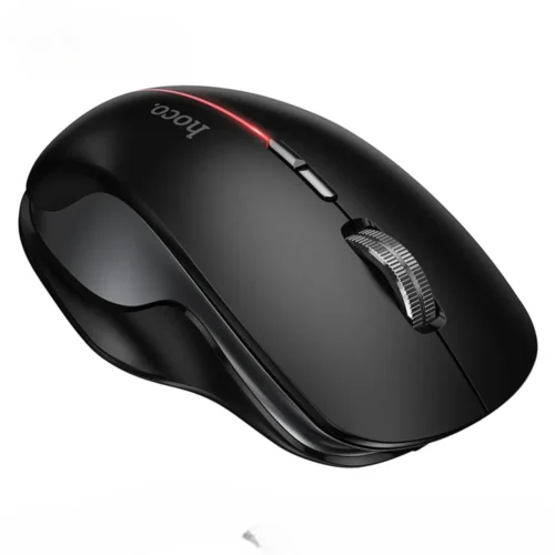 hoco GM40 rechargeable wireless mouse with RGB light, side view