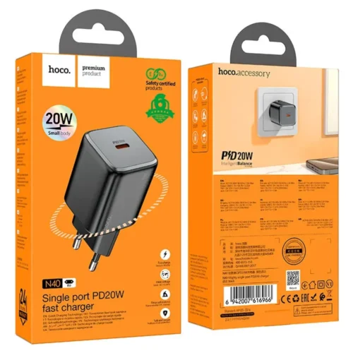 hoco N40 Mighty 20W charger specs overview